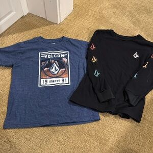 Boys long sleeve and shirt sleeve Volcom Tees